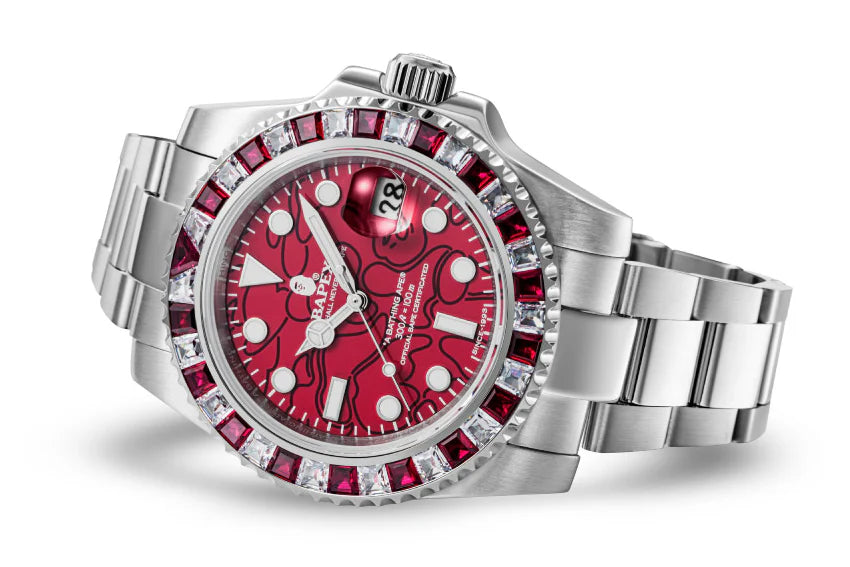 A BATHING APE TYPE 1 BAPEX CRYSTAL STONE watch JDM