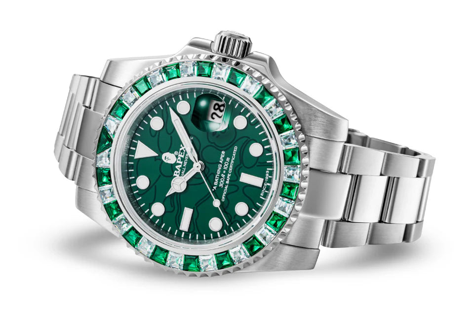 A BATHING APE TYPE 1 BAPEX CRYSTAL STONE watch JDM