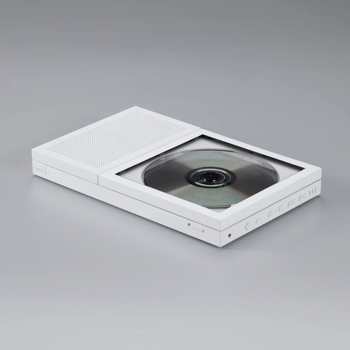 KM5 Instant Disk Audio-CP2 CD player White (with Full-range Speaker)