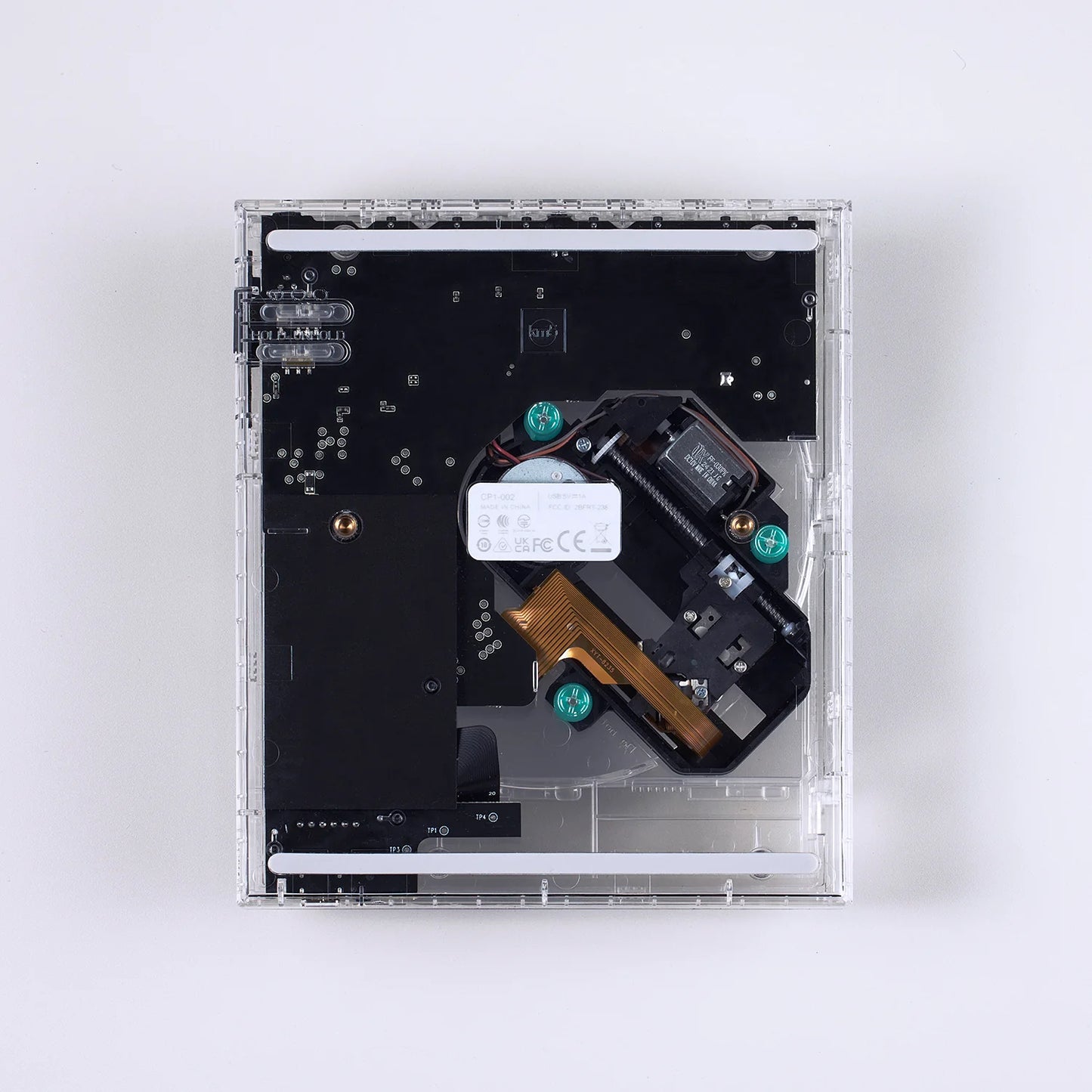 KM5 Instant Disk Audio-CP1 CD player Clear transparent color