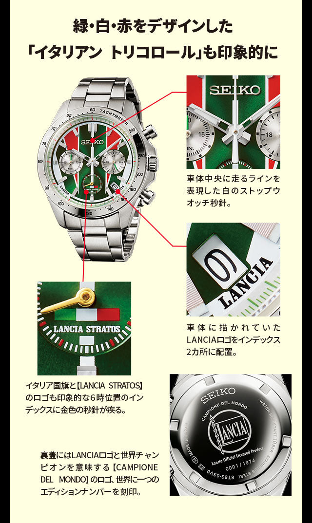 SEIKO Lancia Stratos 50th Anniversary Editionmade in Japan watch JDM