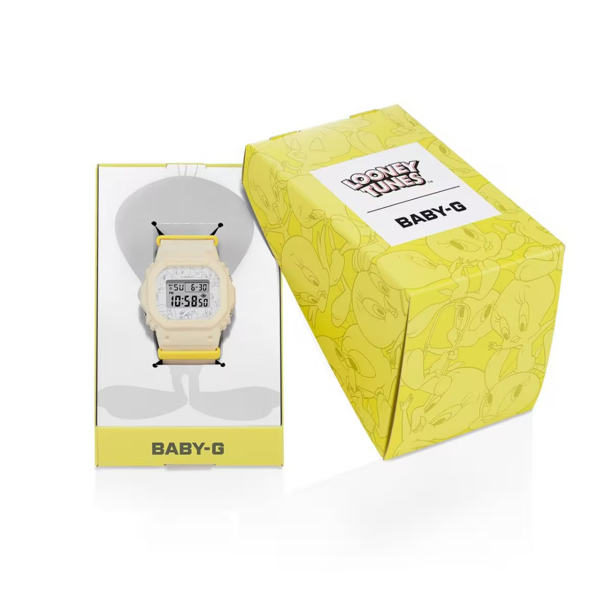 CASIO X TWEETY BABY G BGD-565 Series LOONEY TUNES 翠兒 特別版手錶 BGD-565TW-5JR JDM 日版