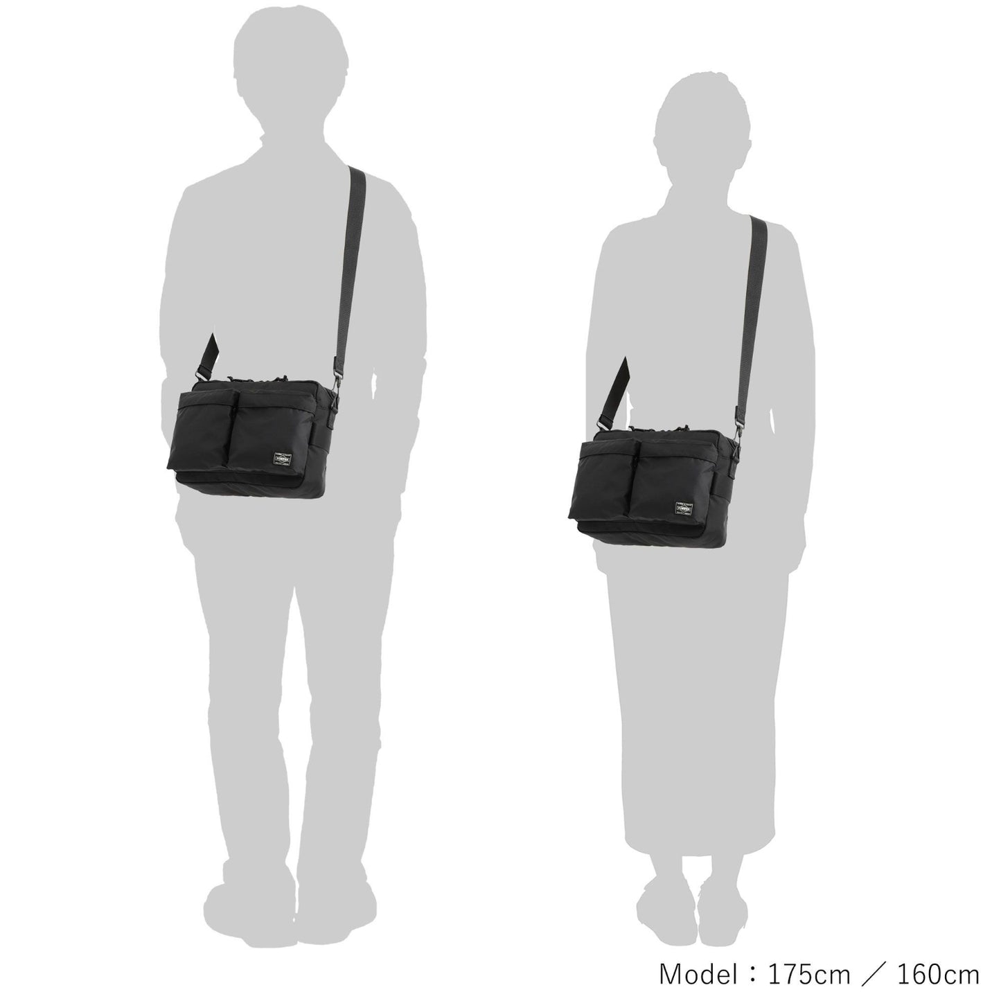 PORTER FORCE SHOULDER BAG(S) 吉田 日本製斜孭袋 855-05457