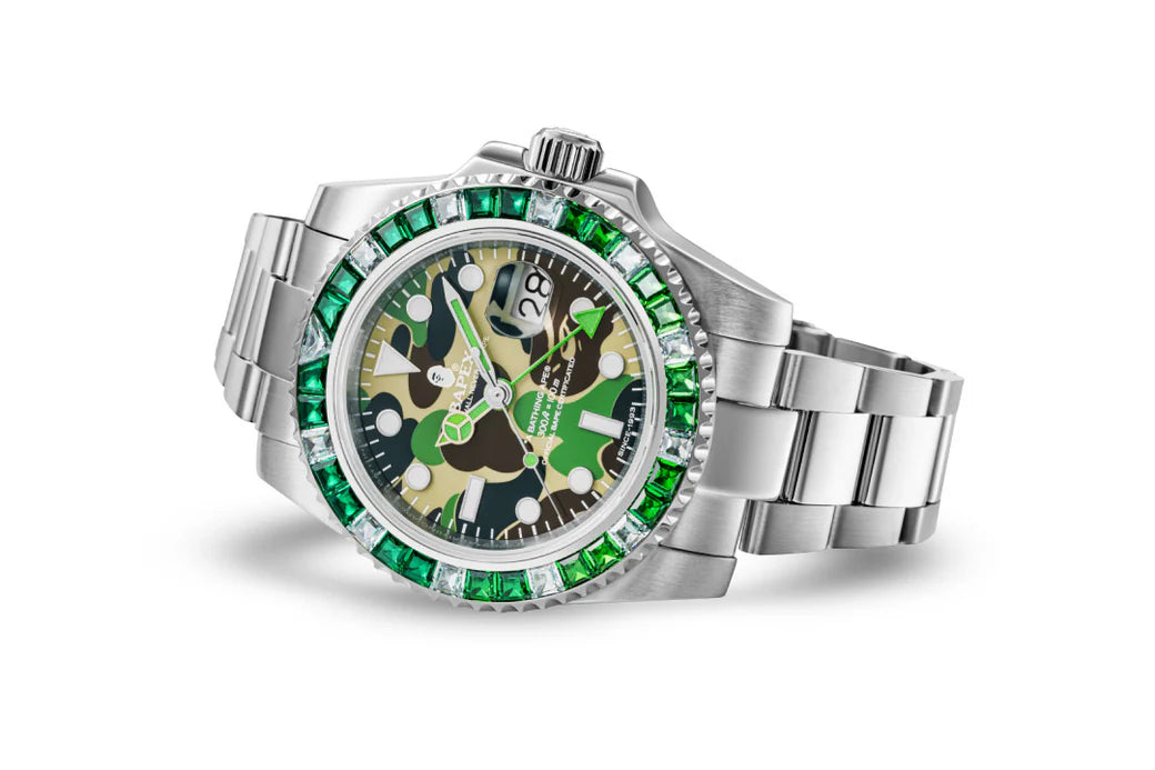 A BATHING APE TYPE 2 BAPEX ABC CAMO CRYSTAL STONE BAPE 手錶 JDM日版