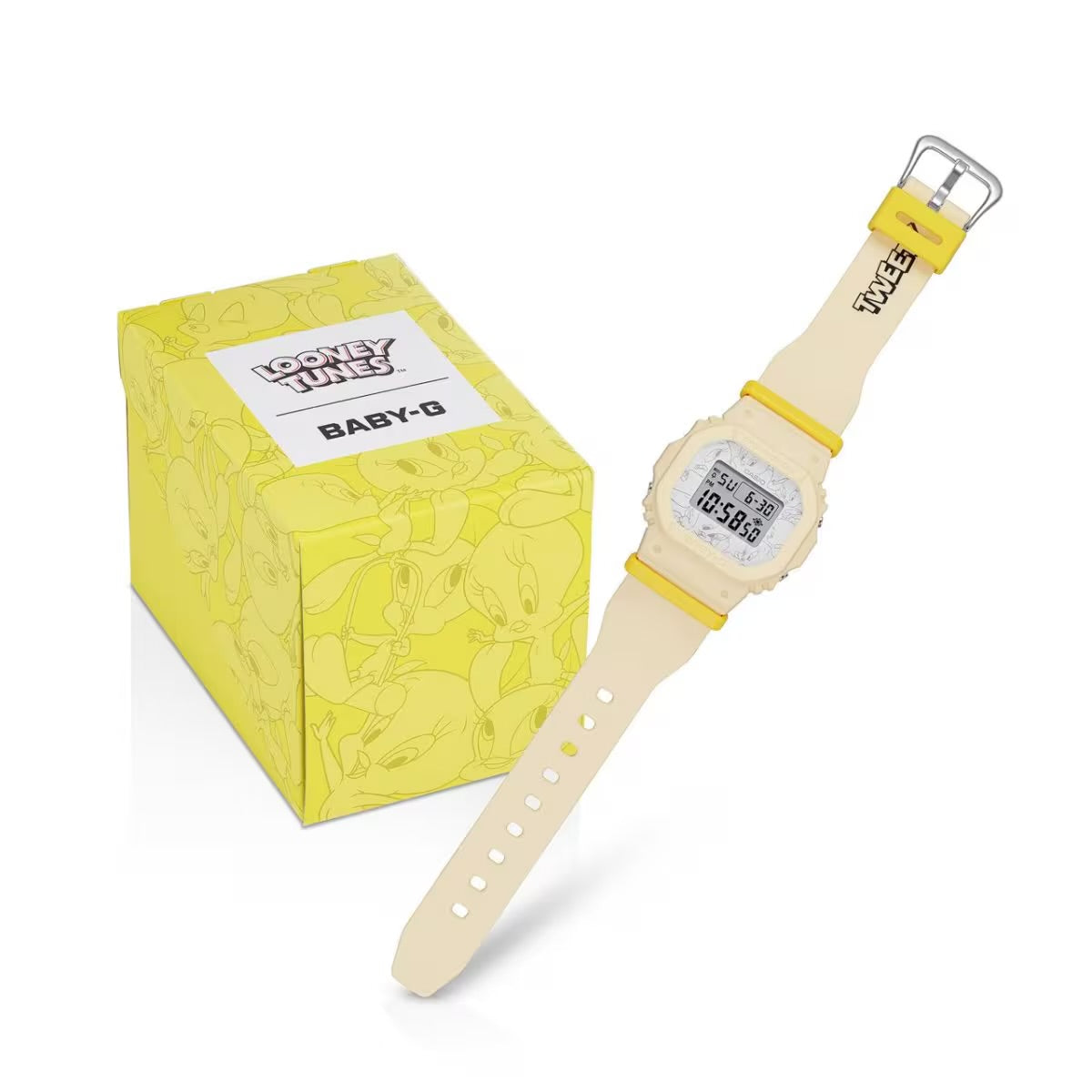 CASIO X TWEETY BABY G BGD-565 Series LOONEY TUNES 翠兒 特別版手錶 BGD-565TW-5JR JDM 日版