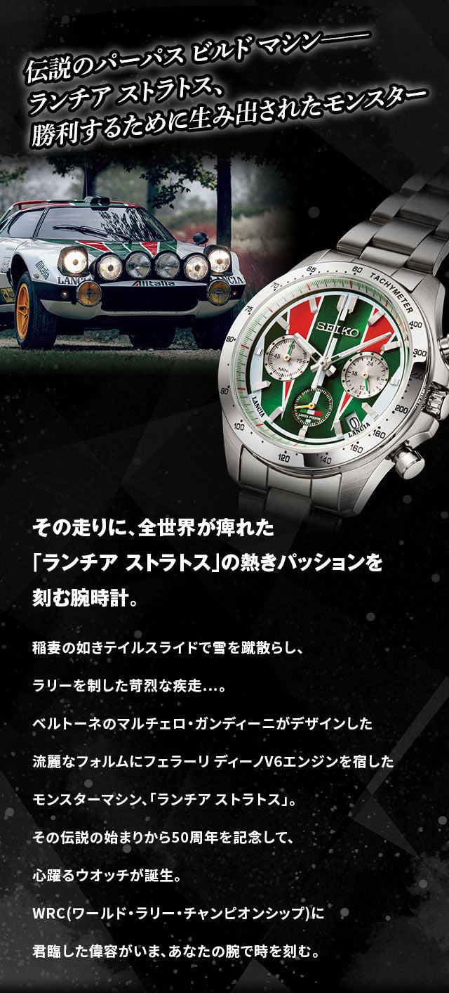 SEIKO Lancia Stratos 50th Anniversary Editionmade in Japan watch JDM