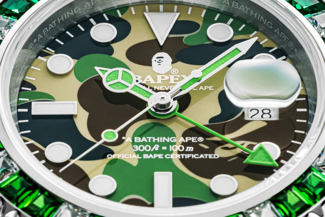 A BATHING APE TYPE 2 BAPEX ABC CAMO CRYSTAL STONE BAPE 手錶 JDM日版