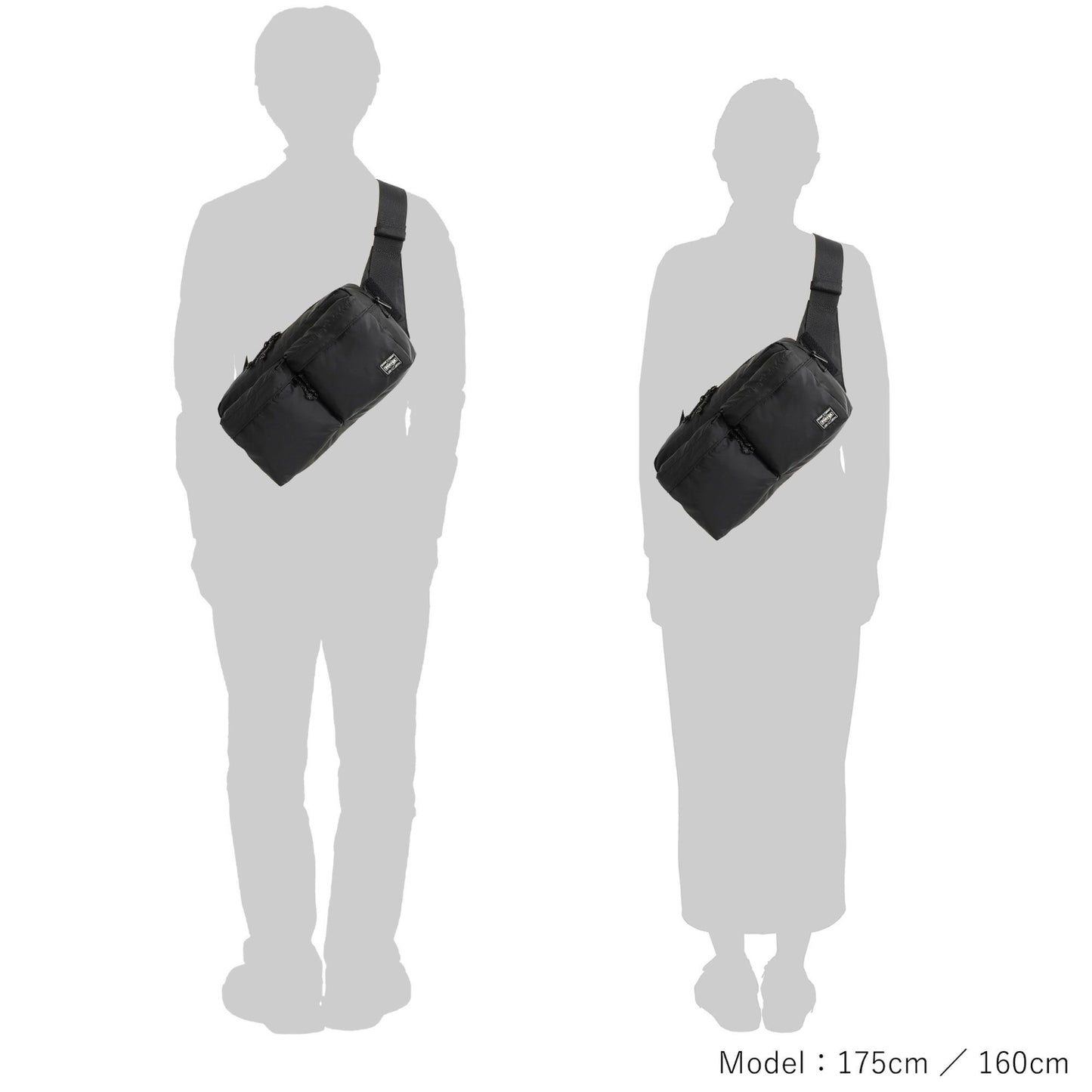 PORTER FORCE 2WAY WAIST BAG 吉田 日本製斜孭袋 腰包 855-07418