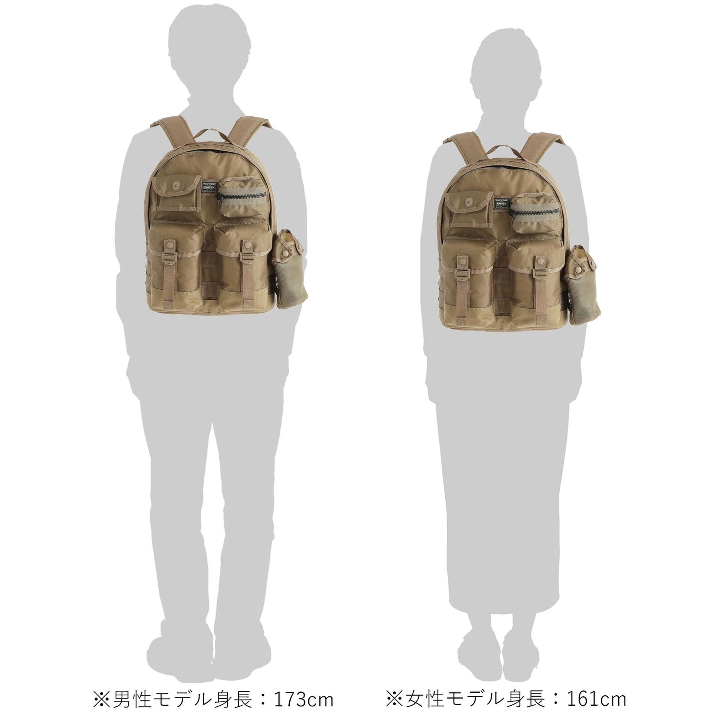 PORTER ALL DAYPACK with POUCHES made in Japan 502-05958