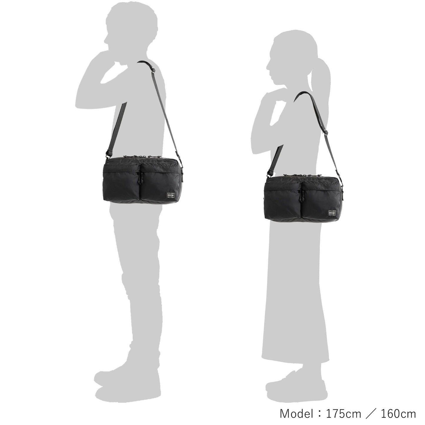 PORTER FORCE 2WAY WAIST BAG 吉田 日本製斜孭袋 腰包 855-07418