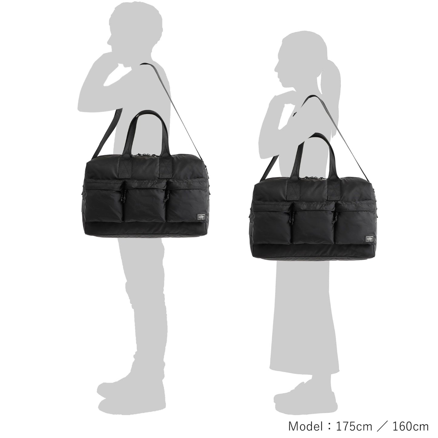 PORTER FORCE 2WAY DUFFLE BAG made in Japan 855-05900