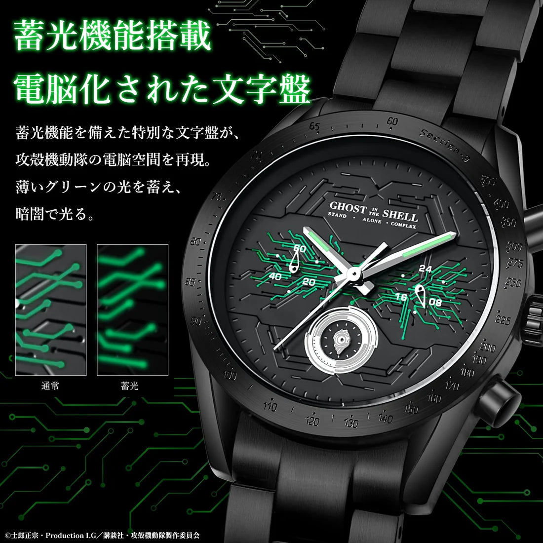 攻殻機動隊 S.A.C. STAND ALONE COMPLEX 草薙 素子 特別版 限量手錶 JDM日版