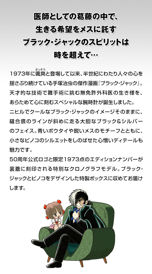 Seiko 精工 怪醫秦博士 怪醫黑傑克 50週年紀念 日本製手錶 JDM日版