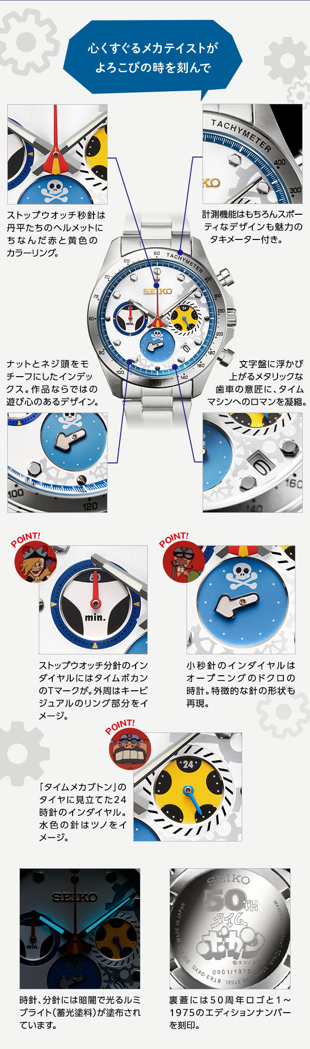 SEIKO X 時間飛船 救難小英雄 50週年特別版 精工日本製限定手錶 JDM日版