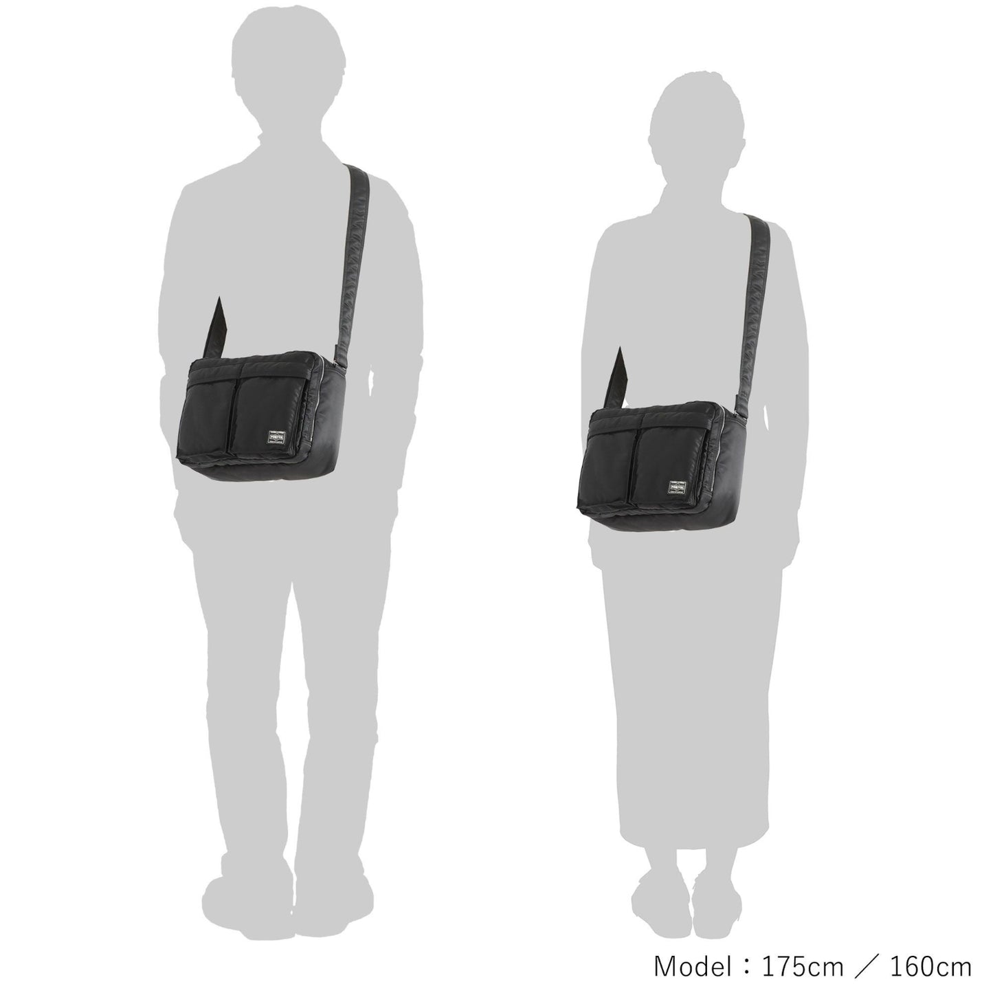 PORTER TANKER SLING BAG W zip(L) made in Japan 622-08633