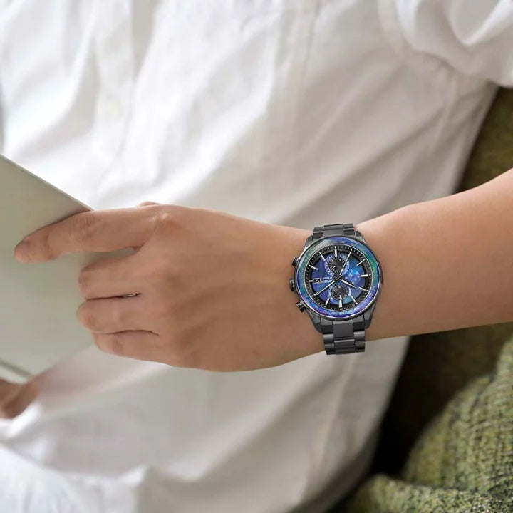CITIZEN ATTESA ACT Line Black titanium 星辰日本製限定手錶 AT8314-53L