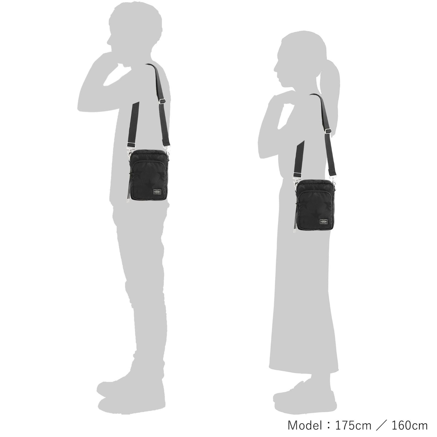 PORTER FLAG VERTICAL SHOULDER BAG 吉田 日本製斜孭袋 867-17100