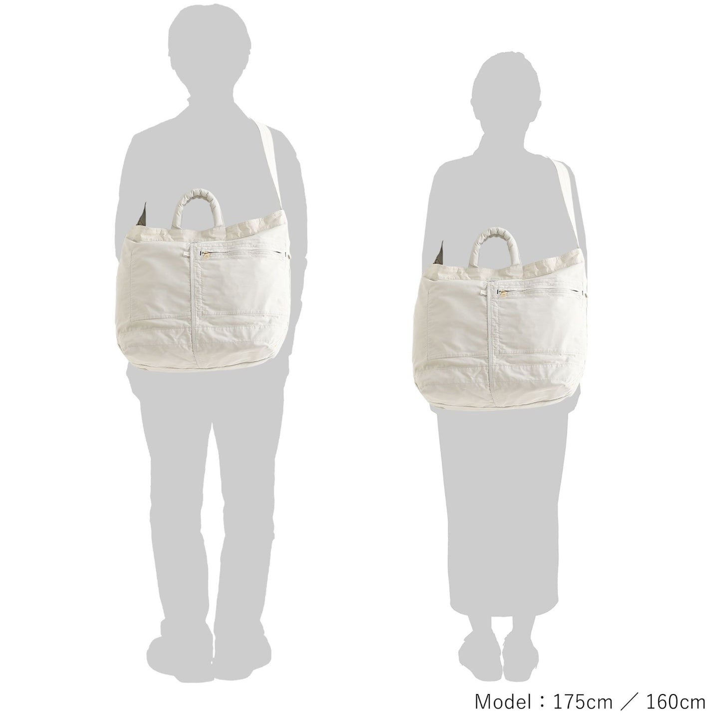 PORTER MILE 2WAY TOTE BAG (L) made in Japan 754-15107