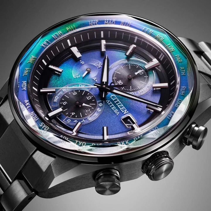 CITIZEN ATTESA ACT Line Black titanium 星辰日本製限定手錶 AT8314-53L