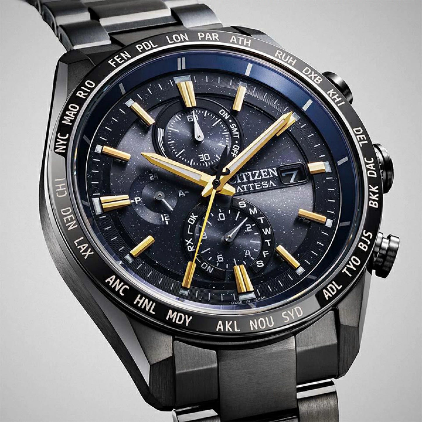 CITIZEN ATTESA ACT Line Black Titanium JAXA LABEL HTV-X Limited model 星辰 日本製限定版手錶 AT8289-67E JDM日版