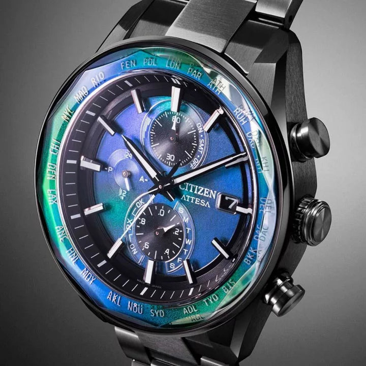 CITIZEN ATTESA ACT Line Black titanium 星辰日本製限定手錶 AT8314-53L