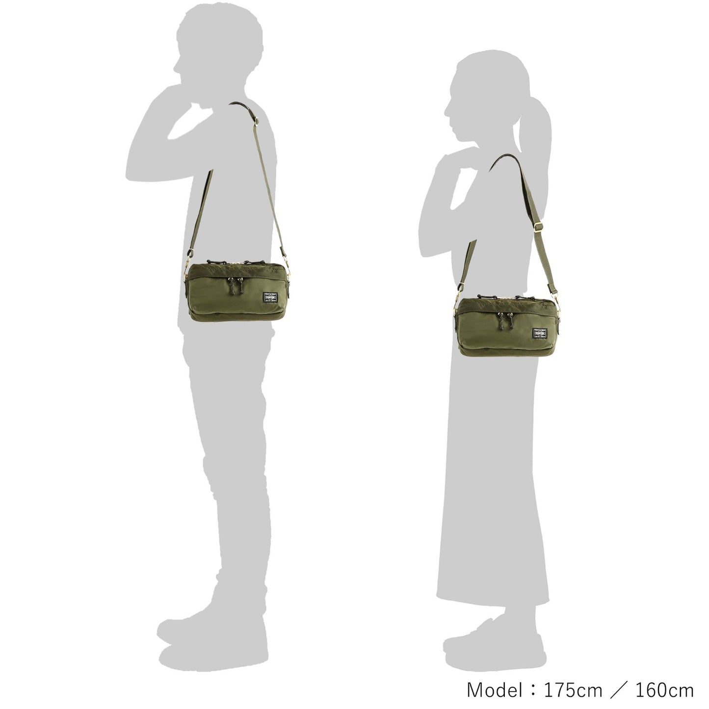 PORTER FORCE 2WAY WAIST BAG Made in Japan 855-07501