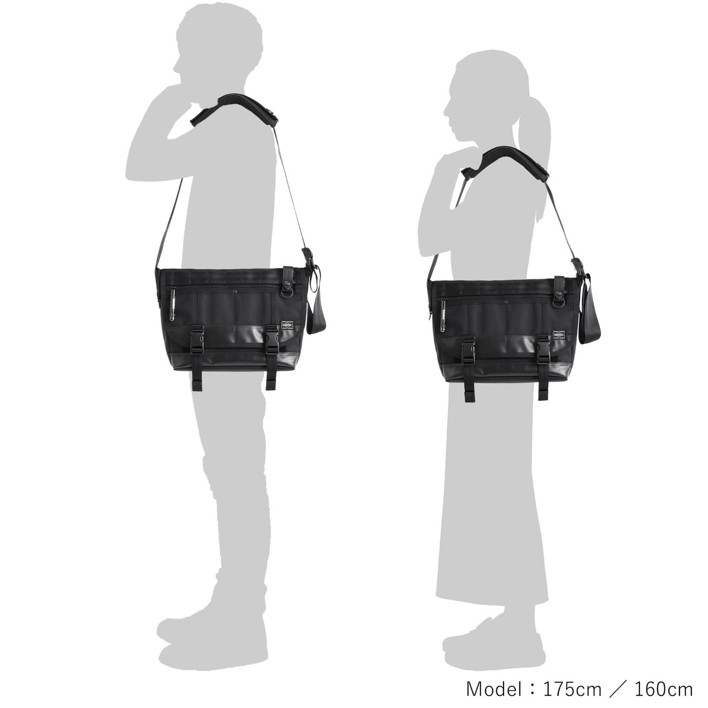 PORTER HEAT MESSENGER BAG(S) 吉田 日本製斜孭袋 703-07968