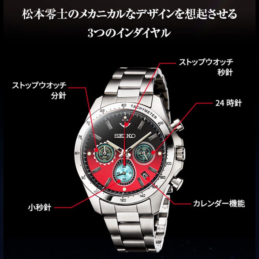 Seiko X Space Battleship Yamato 50th Anniversary Edition Watch made in Japan JDM