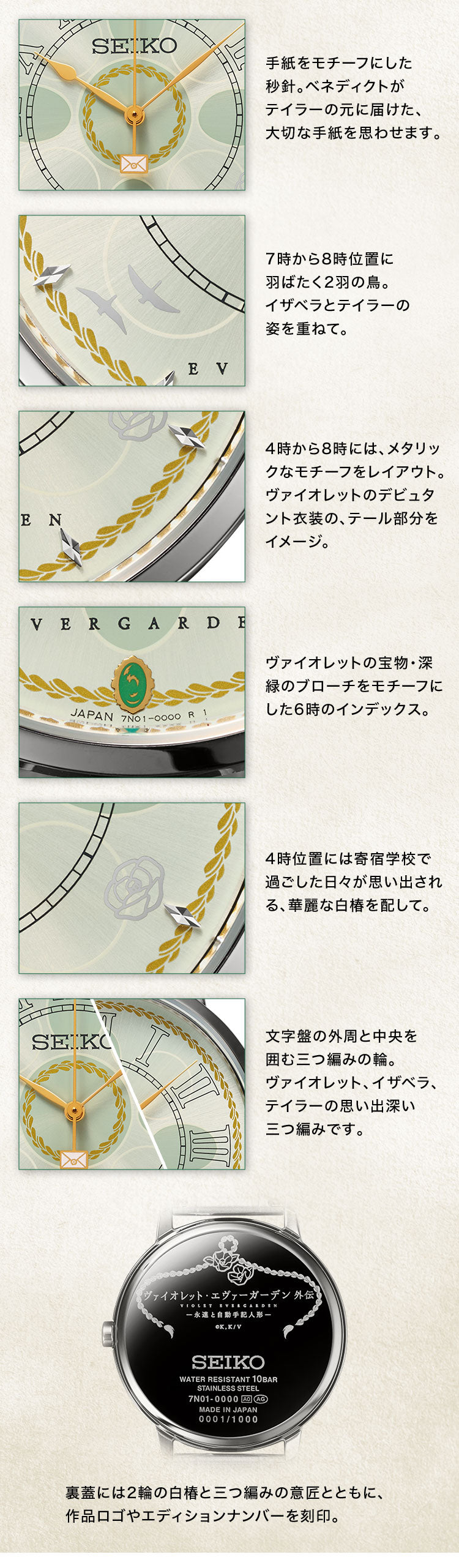 SEIKO X 紫羅蘭永恆花園外傳：永遠與自動手記人偶 紀念版 精工 日本製特別版手錶 JDM日版
