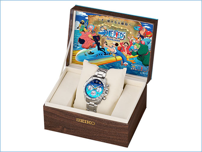 SEIKO X ONE PIECE 海賊王 山陽新幹線50週年 瀨戶內藍號紀念版 精工日本製限量手錶 JDM日版