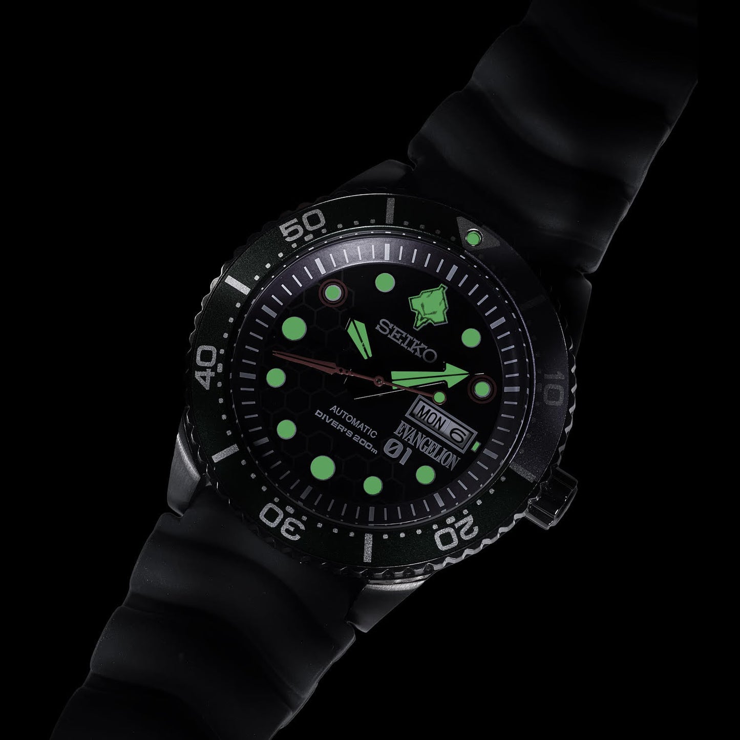 SEIKO X RADIO EVA 新世紀福音戰士 EVA-01 DIVER'S WATCH (EVA-01 MODEL) 限定版 精工 日本製限量手錶 JDM日版