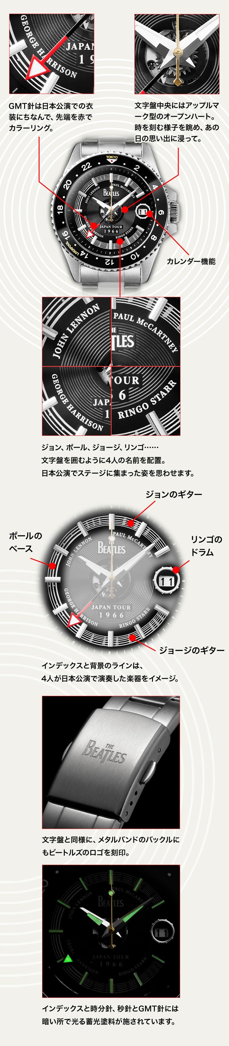 THE BEATLES 來日60週年紀念版 限量手錶 JDM日版