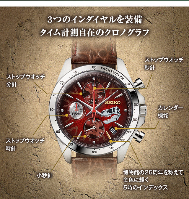 SEIKO 福井県立恐竜博物館 恐龍特別版 精工日本製限定版 手錶 JDM日版