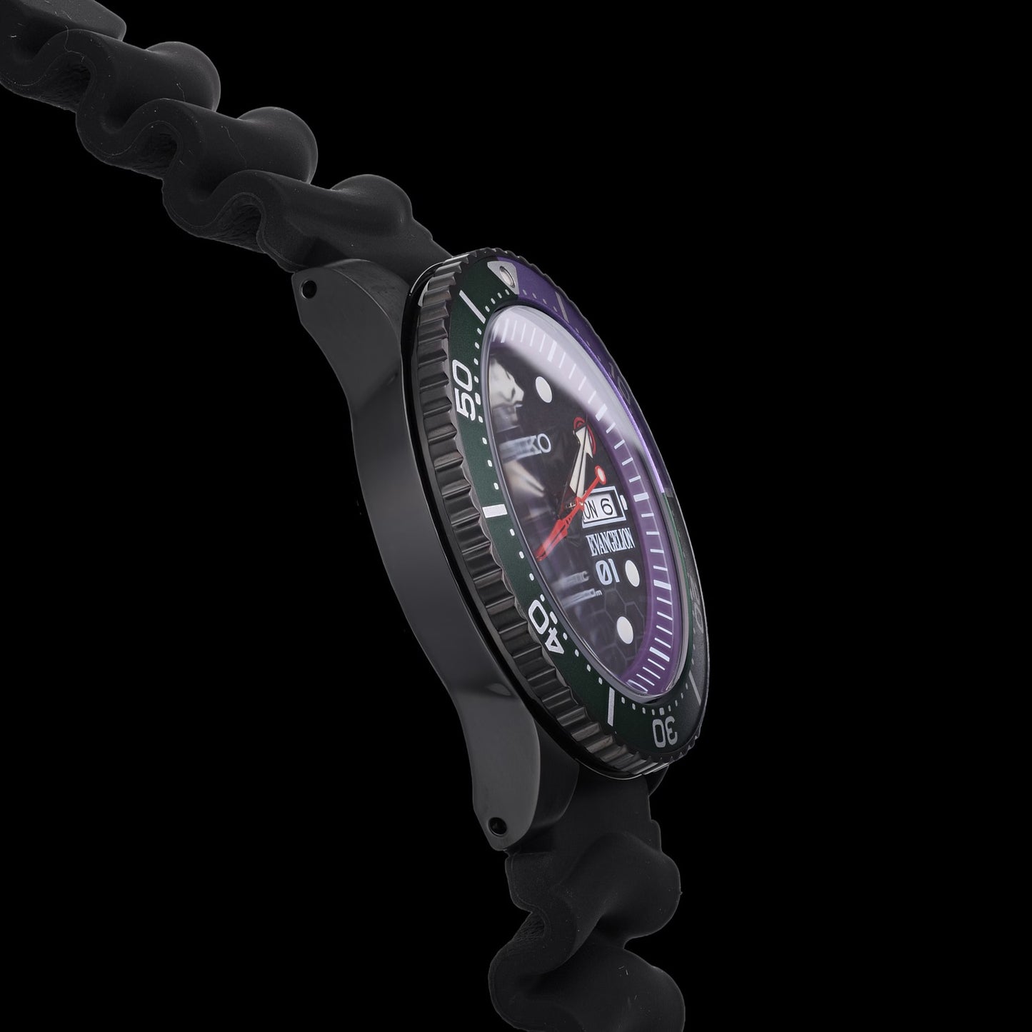 SEIKO X RADIO EVA 新世紀福音戰士 EVA-01 DIVER'S WATCH (EVA-01 MODEL) 限定版 精工 日本製限量手錶 JDM日版
