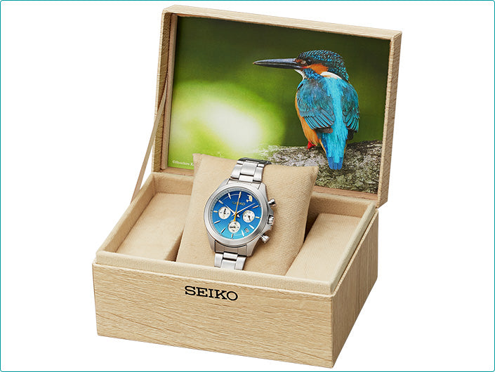 SEIKO Japan Wild Bird Society 90th Anniversary Commemorative Jade Watch Limited Edition JDM