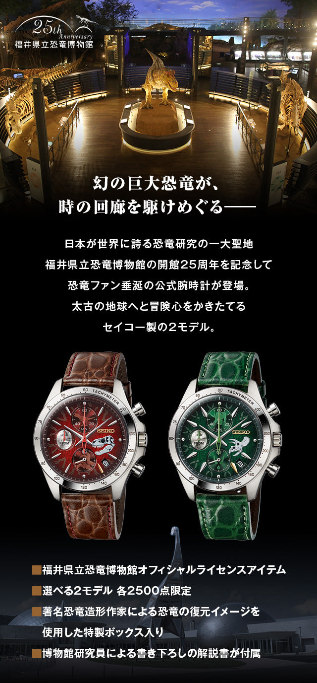 SEIKO 福井県立恐竜博物館 恐龍特別版 精工日本製限定版 手錶 JDM日版