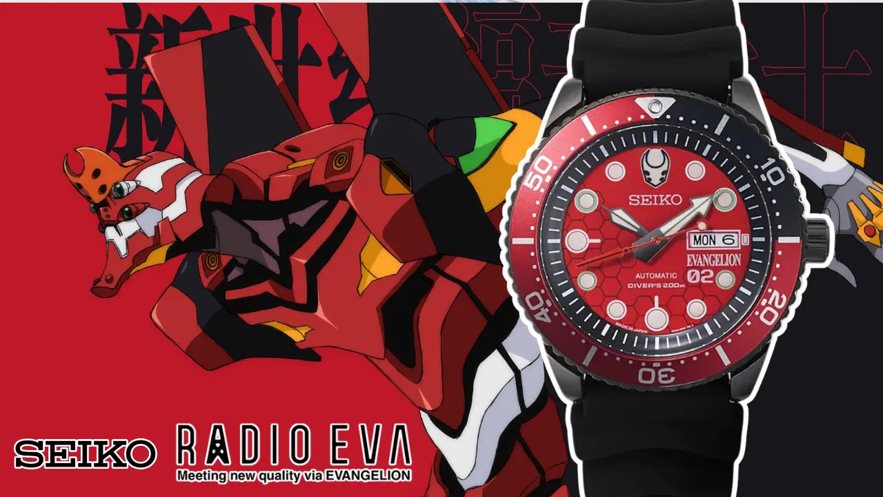 SEIKO X RADIO EVA 新世紀福音戰士 EVA-02 DIVER'S WATCH (EVA-02 MODEL) 限定版 精工 日本製限量手錶 JDM日版