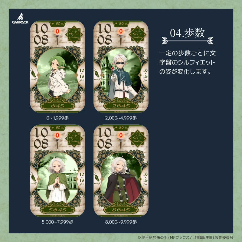 GARRACK X 無職轉生～到了異世界就拿出真本事 特別版運動手錶 JDM日版