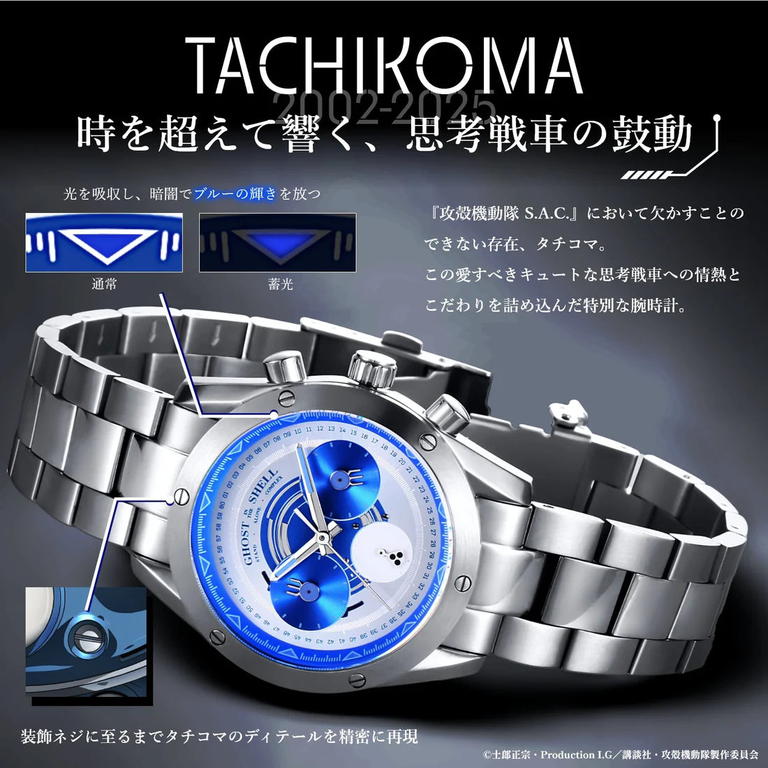 Ghost in the Shell SAC STAND ALONE COMPLEX Tachikoma Special Edition Limited Watch JDM Japanese Version