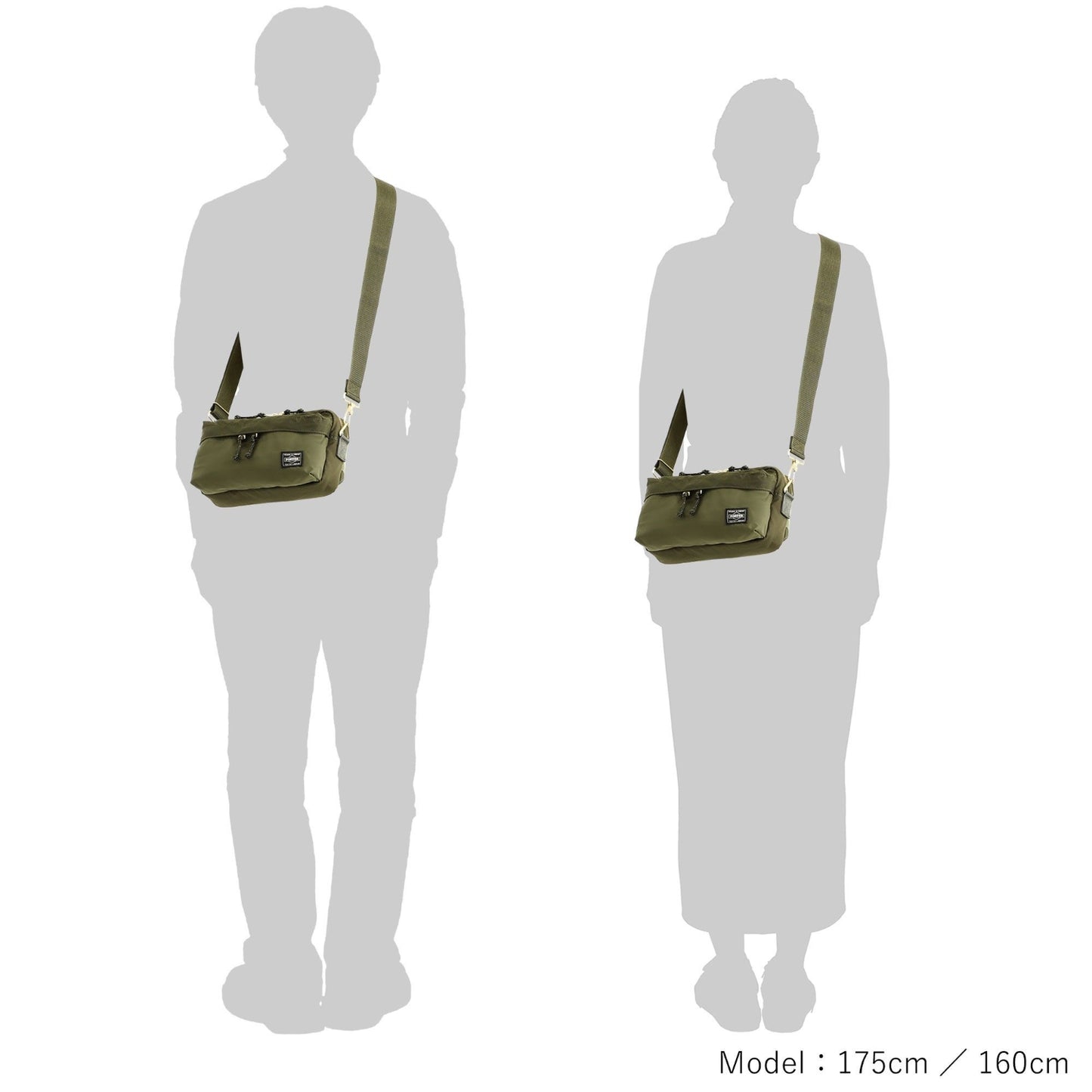 PORTER FORCE 2WAY WAIST BAG Made in Japan 855-07501