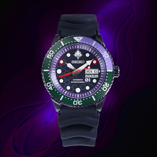 SEIKO X RADIO EVA 新世紀福音戰士 EVA-01 DIVER'S WATCH (EVA-01 MODEL) 限定版 精工 日本製限量手錶 JDM日版