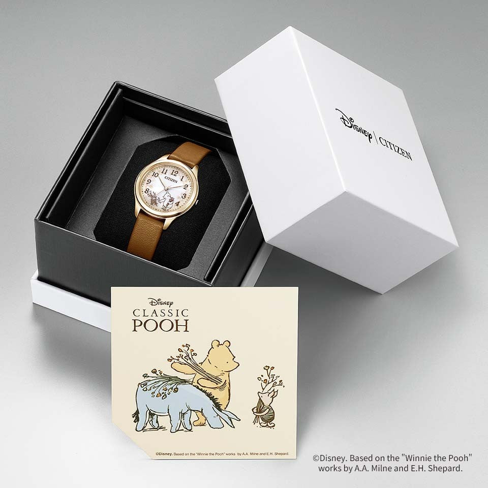 CITIZEN Disney Collection 小熊維尼 Winnie the Pooh classic 原著100週年紀念版 星辰 迪士尼 限量版手錶 EM0507-07W