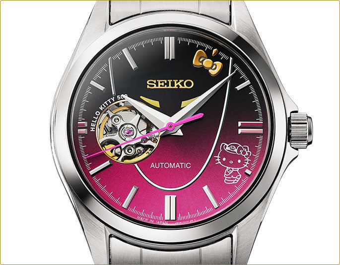 SEIKO X HELLO KITTY 新幹線500系 引退紀念版 精工日本製 機械式限量版手錶 JDM日版