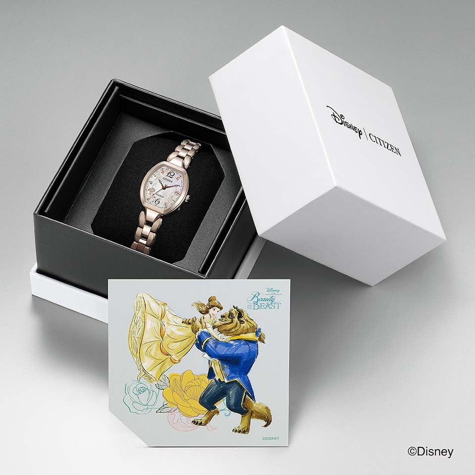 CITIZEN Disney Collection EXCEED 美女與野獸 特別版 星辰 迪士尼限量版手錶 ES9486-50N JDM日版