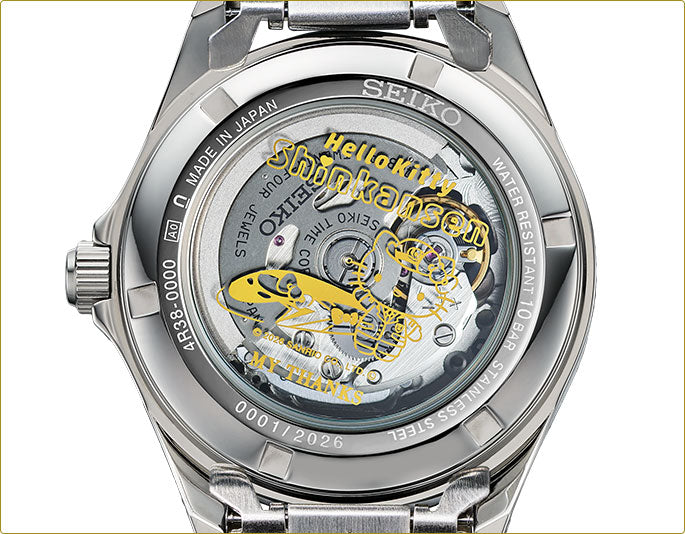 SEIKO X HELLO KITTY 新幹線500系 引退紀念版 精工日本製 機械式限量版手錶 JDM日版