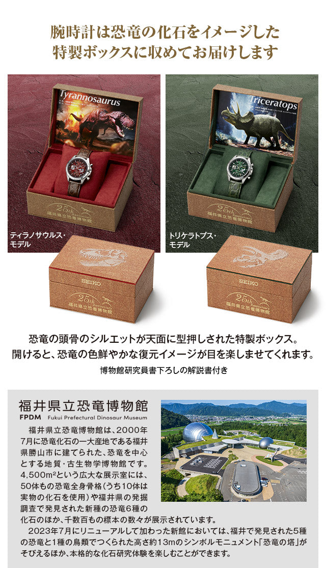 SEIKO 福井県立恐竜博物館 恐龍特別版 精工日本製限定版 手錶 JDM日版